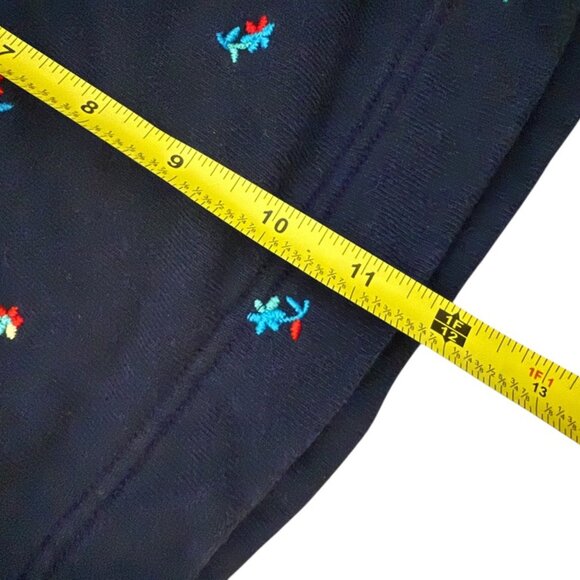 Something Navy Dollie Floral Embroidered Sweatshirt matching shorts Blue - Picture 7 of 12
